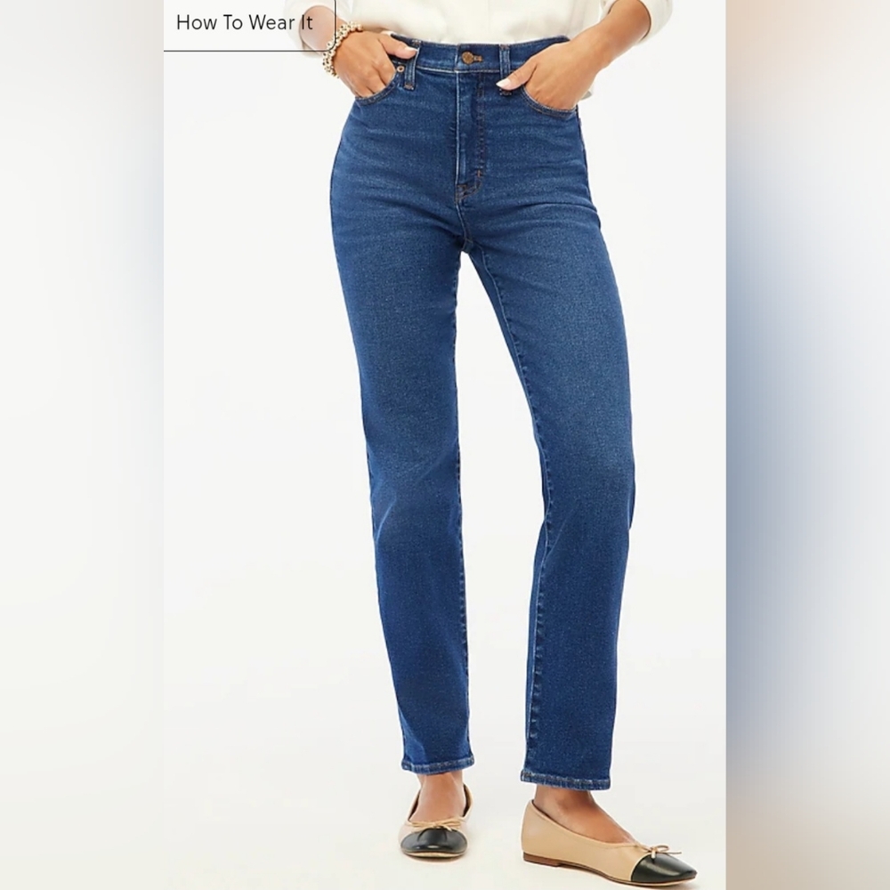 JCrew High-Rise Stovepipe Jeans